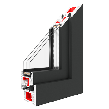Porte-fenêtre PVC haut de gamme